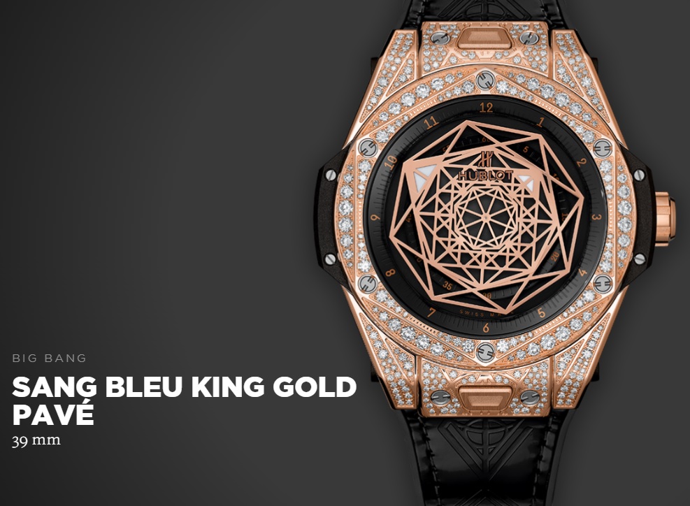 Đồng hồ Hublot Big Bang One Click Sang Blue King Gold Pave
