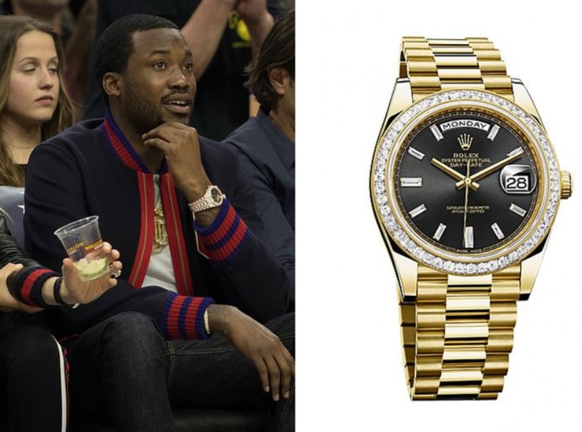 Meek_Mill_sở_hữu_đồng_hồ_Rolex_Day-Date_Yellow_Gold_phiên_bản_đặc