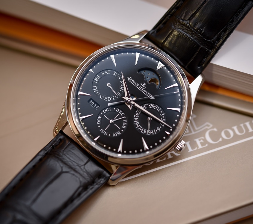 Đồng hồ Jaeger-LeCoultre Master Ultra Thin Perpetual steel black dial