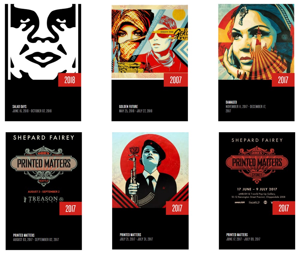 Cống hiến của Shepard Fairey đã đạt tới danh tiếng cao nhất trong giới nghệ sĩ Graffity và Pop Art