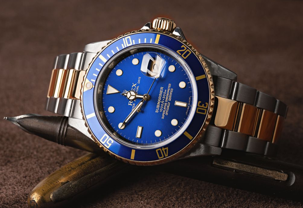 Đồng hồ Rolex Submariner 16613 mặt số xanh lam