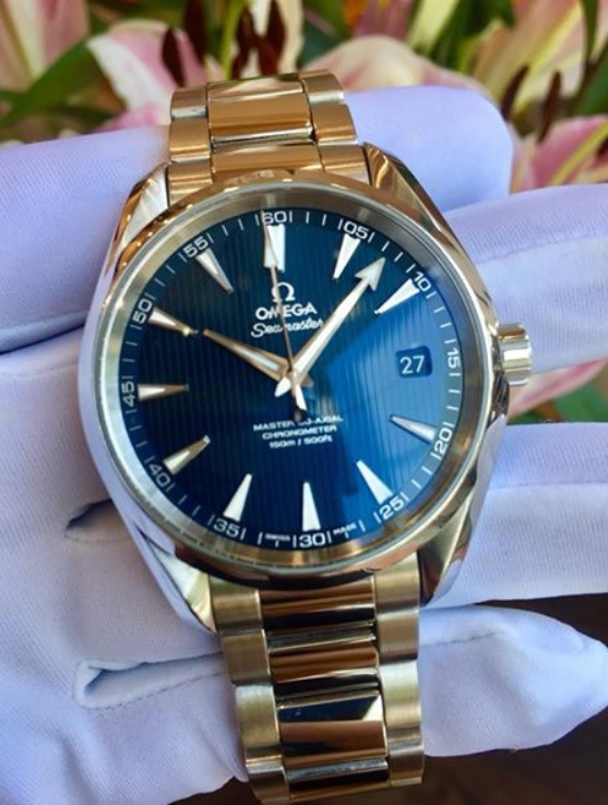 Omega Seamaster Aqua Terra Master Co axial Blue dial