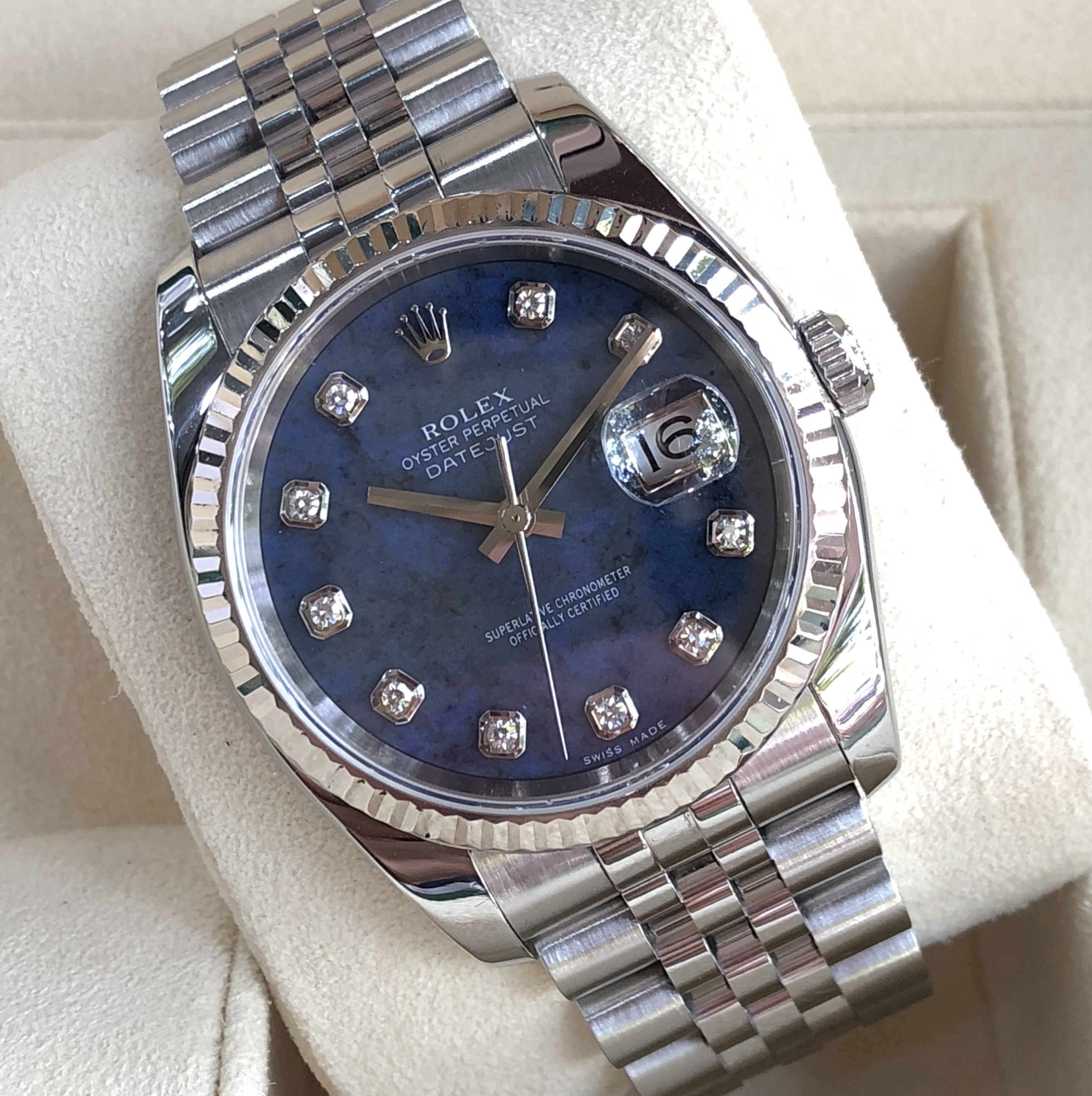 Rolex 116234 mặt đá xanh cực hiếm sản xuất năm 2005-1