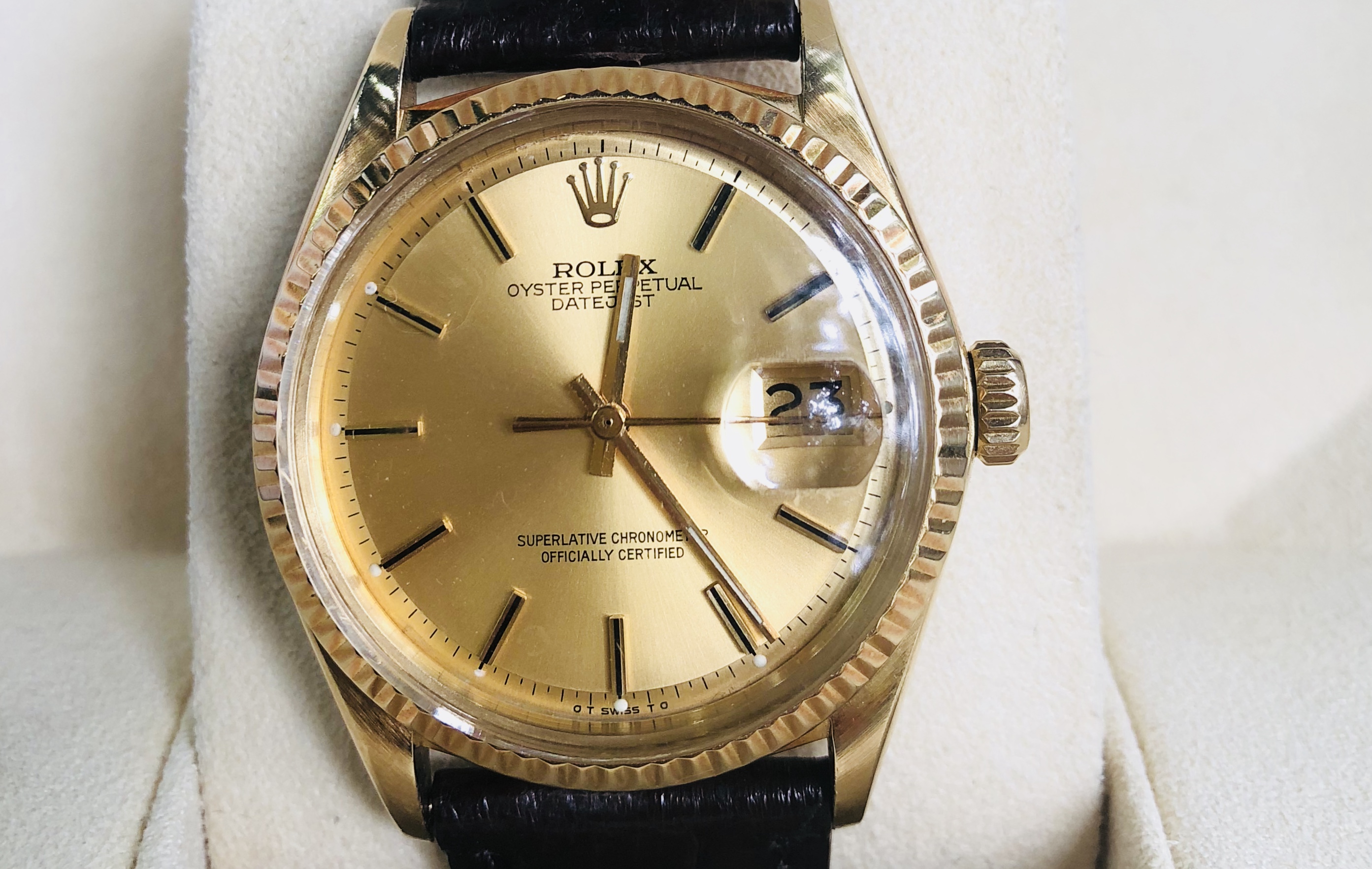 Rolex Datejust Ref.1601 vàng khối 18k đời 1978