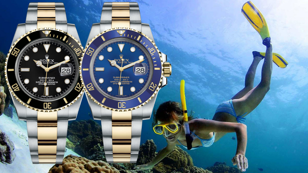 Đồng hồ Rolex Submariner demi vàng