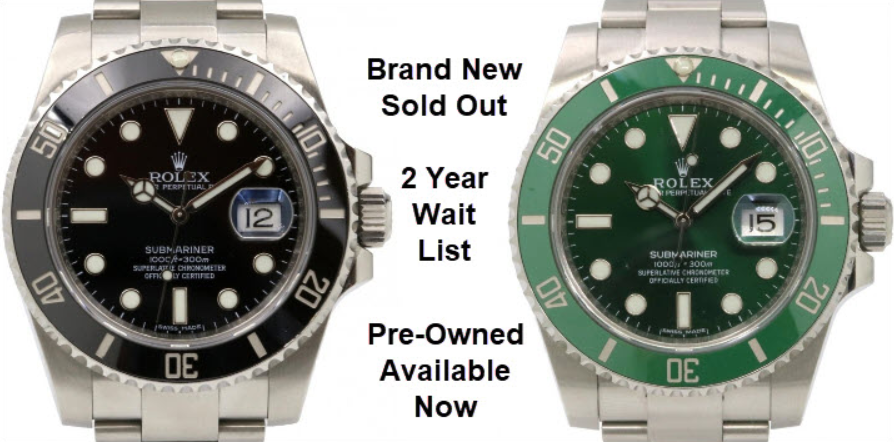 Mua đồng hồ Rolex Submariner cũ không phải chờ đợi