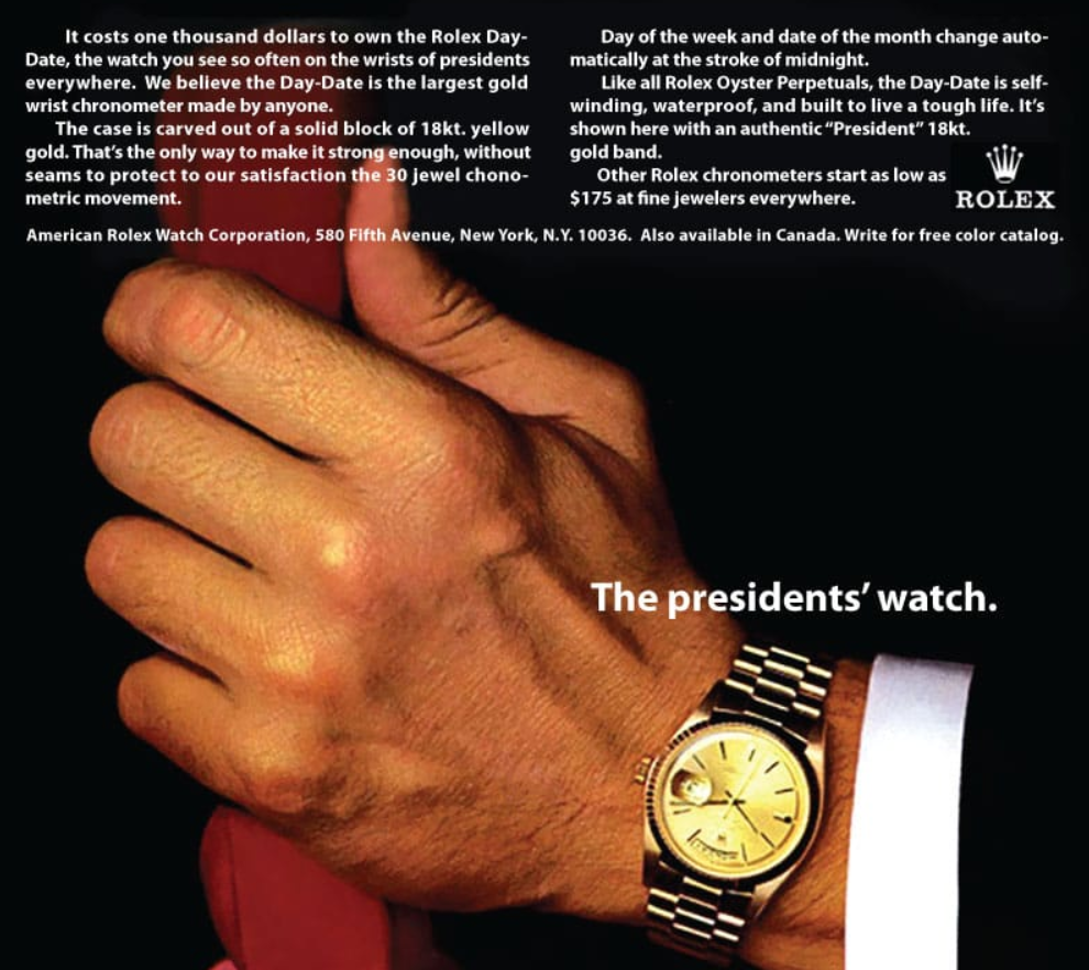Tìm hiểu lịch sử đồng hồ Rolex Day-Date President