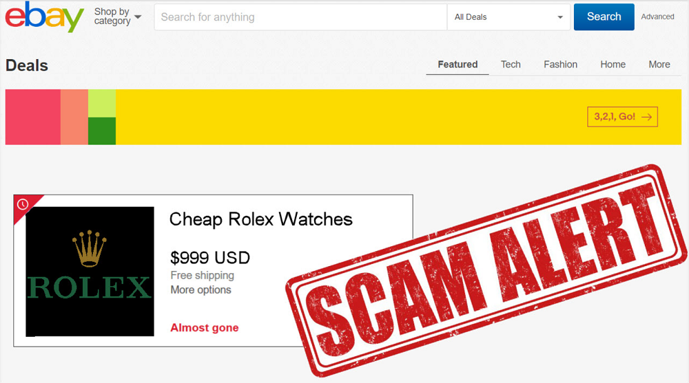 Người bán Rolex lừa đảo trên eBay