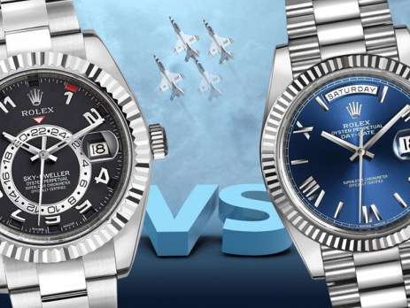 So sánh đánh giá đồng hồ Rolex Sky-Dweller và Rolex Day-Date