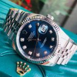 Rolex Datejust 116234 mặt xanh cọc số kim cương Fullbox 2016
