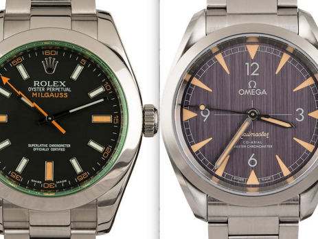 Đánh giá đồng hồ chống từ Rolex Milgauss vs Omega Railmaster