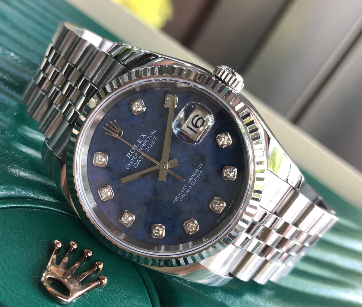 Rolex Datejust 16234 Mặt đá Sodalite