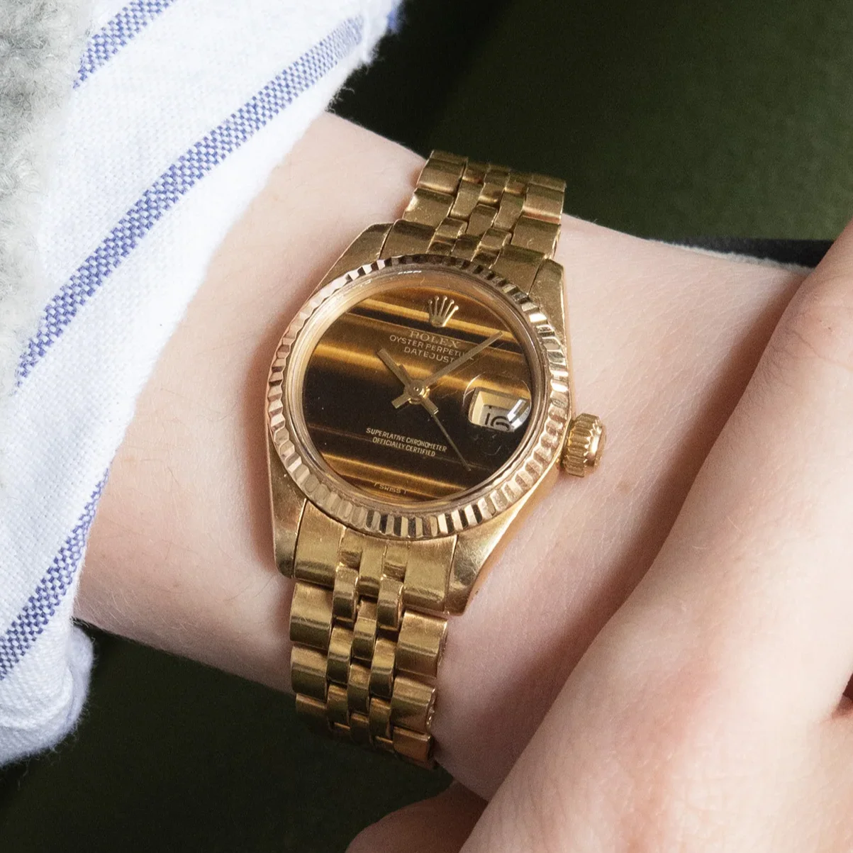 Rolex Lady-Datejust 6917 Mặt Mắt Hổ (Tiger's Eye)