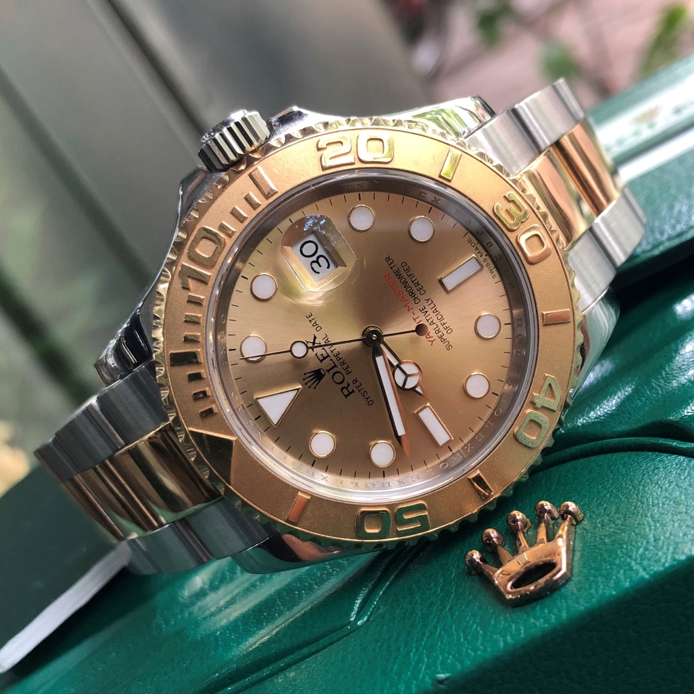 Rolex Yacht-Master 16623 Champagne Dial Yellow Rolesor