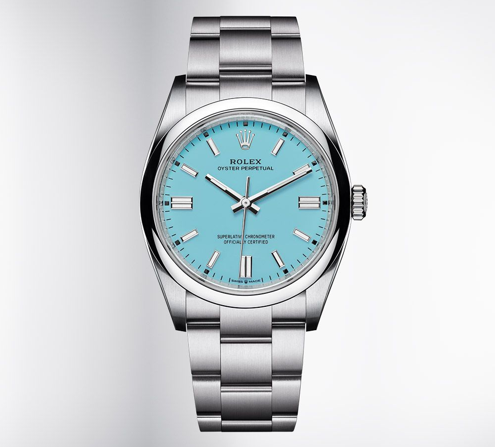 Rolex Oyster Perpetual 2020 Turquoise Tiffany Dial 1