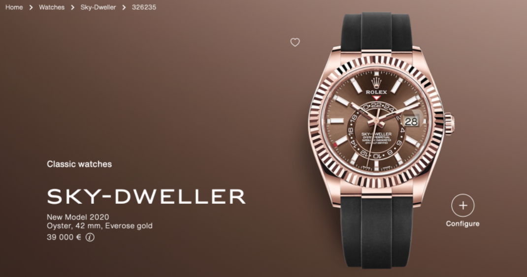 Rolex Sky-Dweller Oysterflex 326235