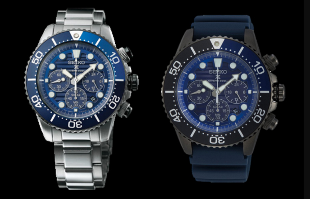 Đồng hồ Seiko Save the Ocean Prospex Solar Chronograph SSC675P1 và SSC701P1