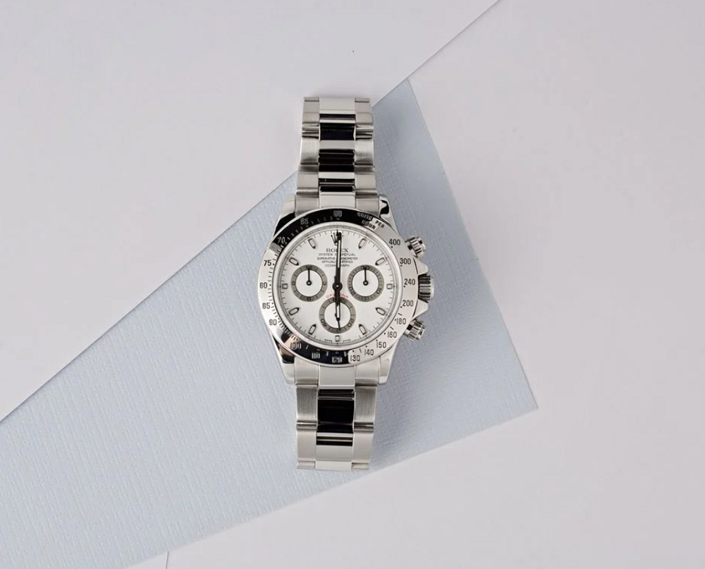 Đồng hồ Rolex Daytona 116520 mặt số màu trắng