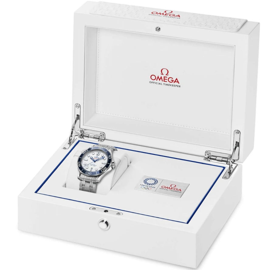 Hộp đồng hồ Omega Seamaster Diver 300M Tokyo 2020 Olympics Edition