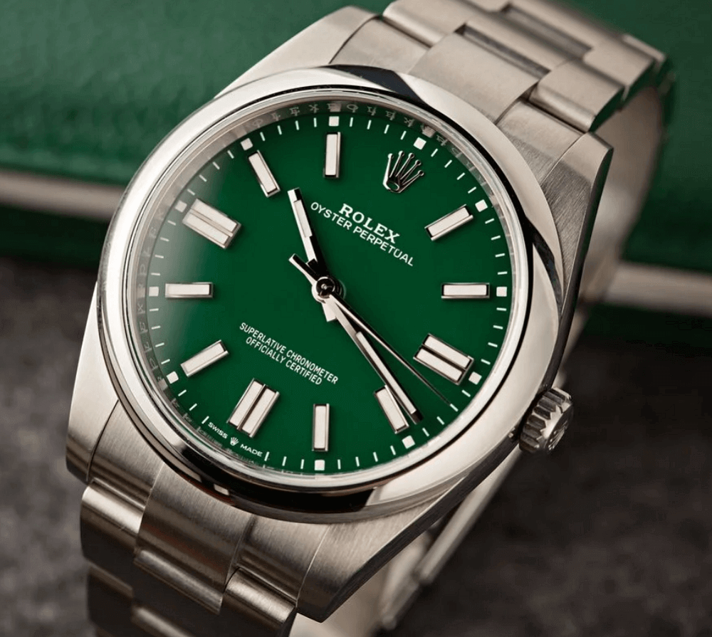 Đồng hồ Rolex Oyster Perpetual - Green Dial
