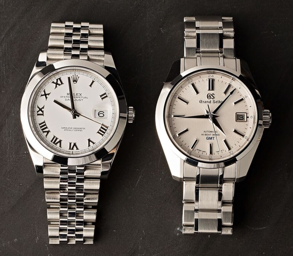 Đồng hồ Rolex Datejust 41 với Grand Seiko SBGJ201