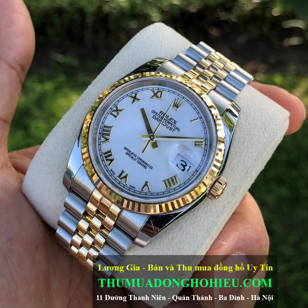 Đồng hồ Rolex Datejust 116233 mặt trắng men