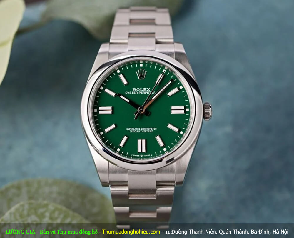 Đồng hồ Rolex Oyster Perpetual 41 Ref. 124300 - Mặt số xanh lá cây