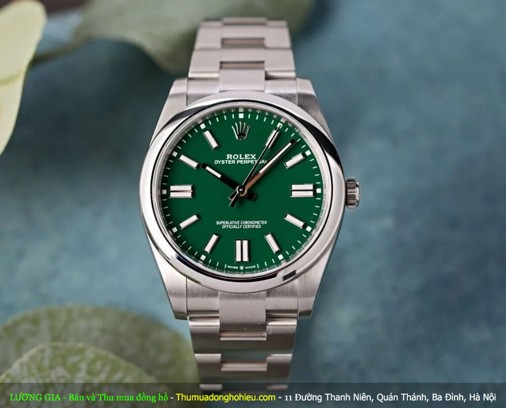 Đồng hồ Rolex Oyster Perpetual 41 Ref. 124300 - Green Dial