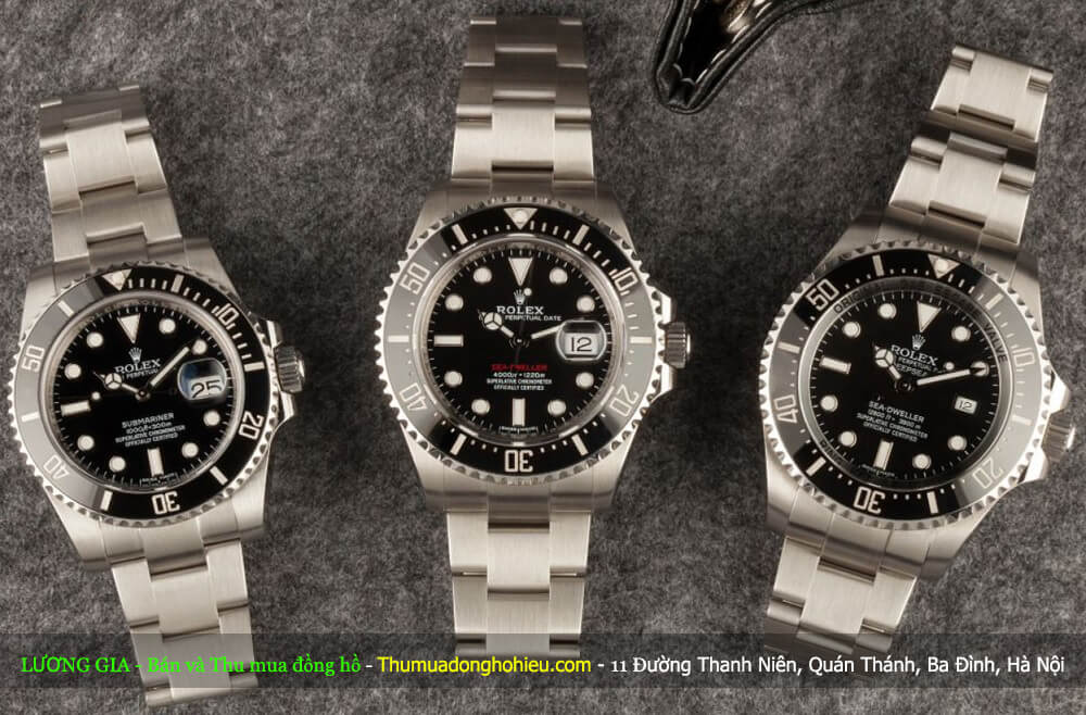 So sánh các mẫu đồng hồ lặn Rolex