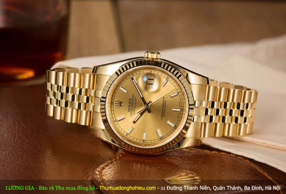 Đồng hồ Rolex Datejust vàng nguyên khối