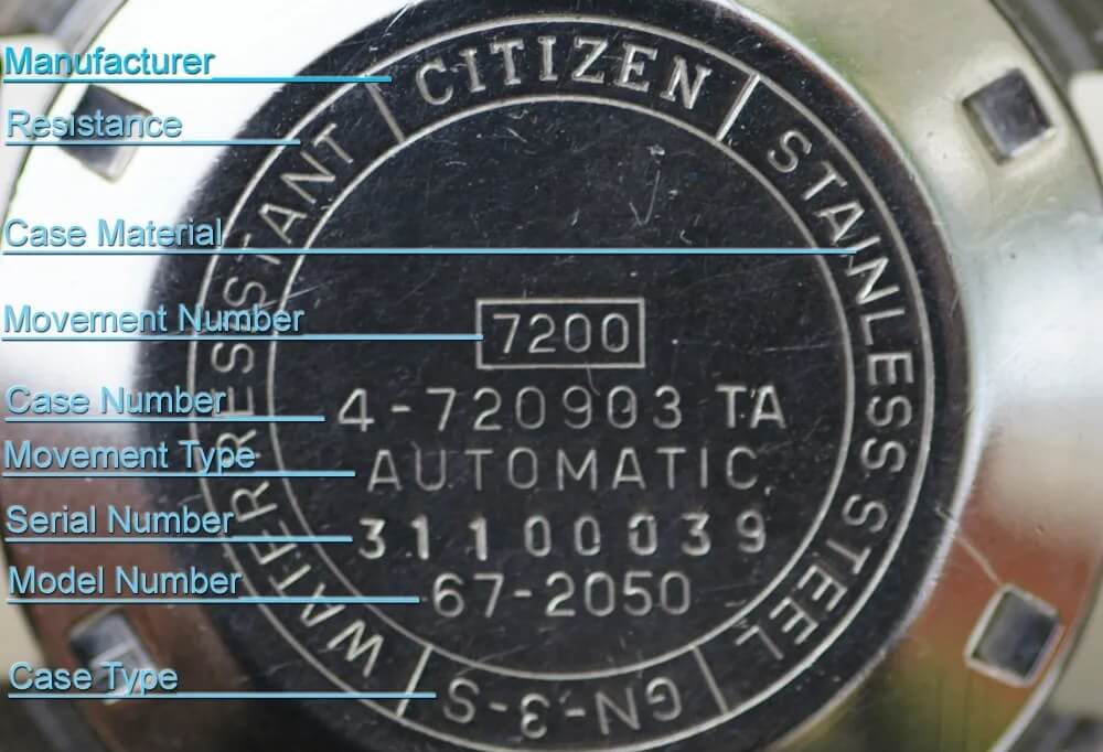 Cách Kiểm tra số Seri đồng hồ Citizen và ý nghĩa của chúng