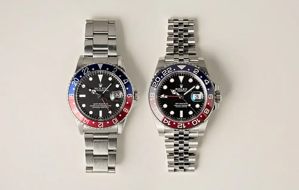 Sự khác biệt giữa đồng hồ Rolex GMT-Master và Rolex GMT-Master II