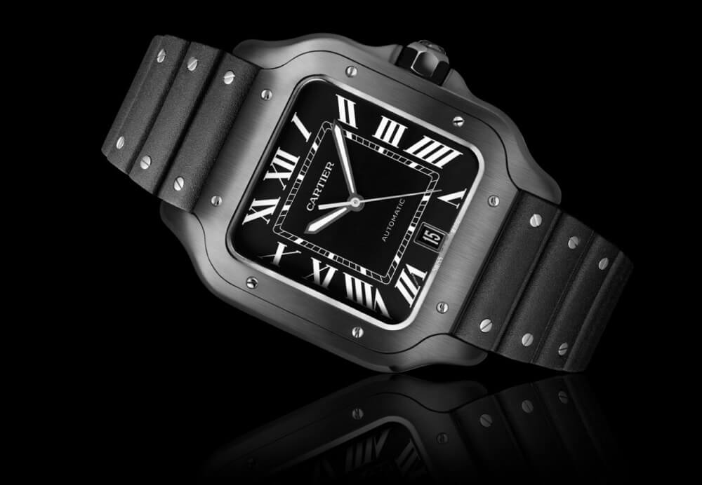 Đánh giá đồng hồ Cartier Santos Black