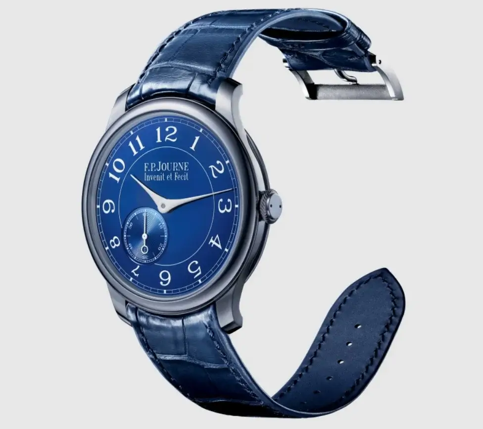 Đồng hồ FP Journe Chronometre Bleu - Dây da cá sấu