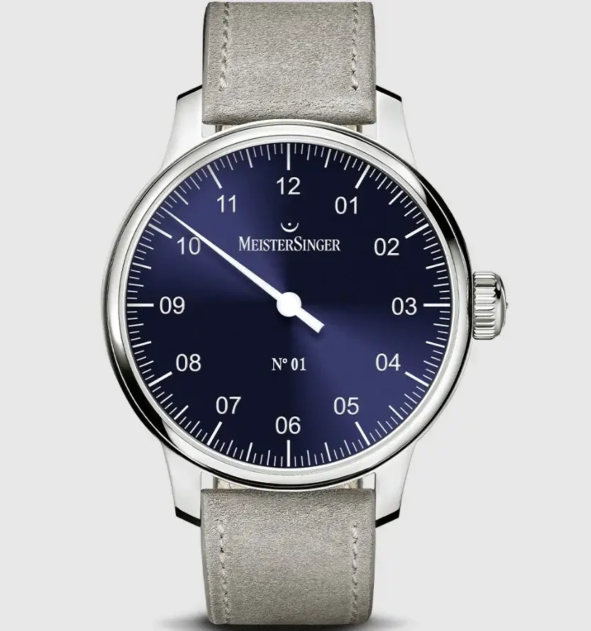 Đồng hồ Đức MeisterSinger N°01 Sunburst Blue AM3308