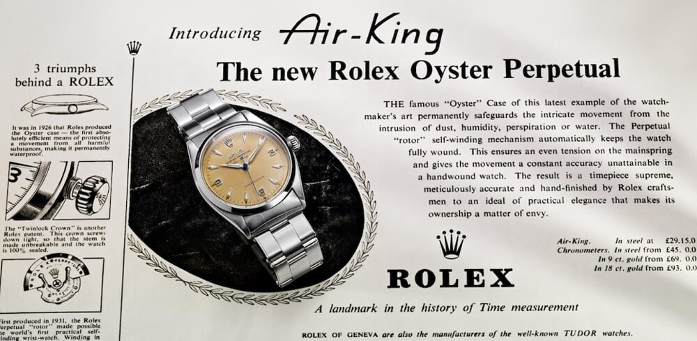 Rolex Air-King: Lịch sử • Tất cả các mẫu và Năm sản xuất