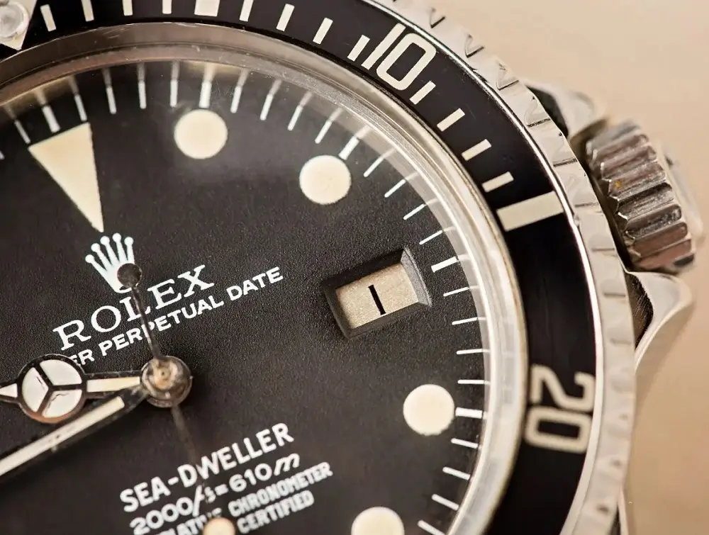 Đồng hồ Rolex Sea-Dweller 1665 Great White - Mặt số