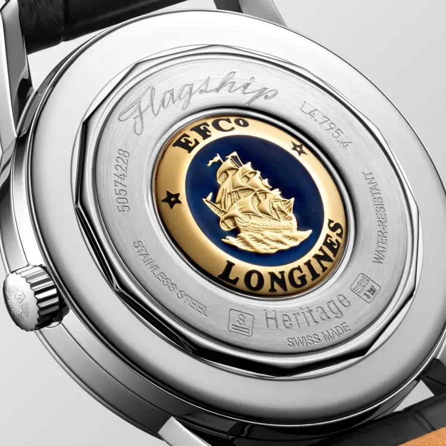 Đồng hồ Longines Flagship Heritage L4.795.4.78.2 - Caseback