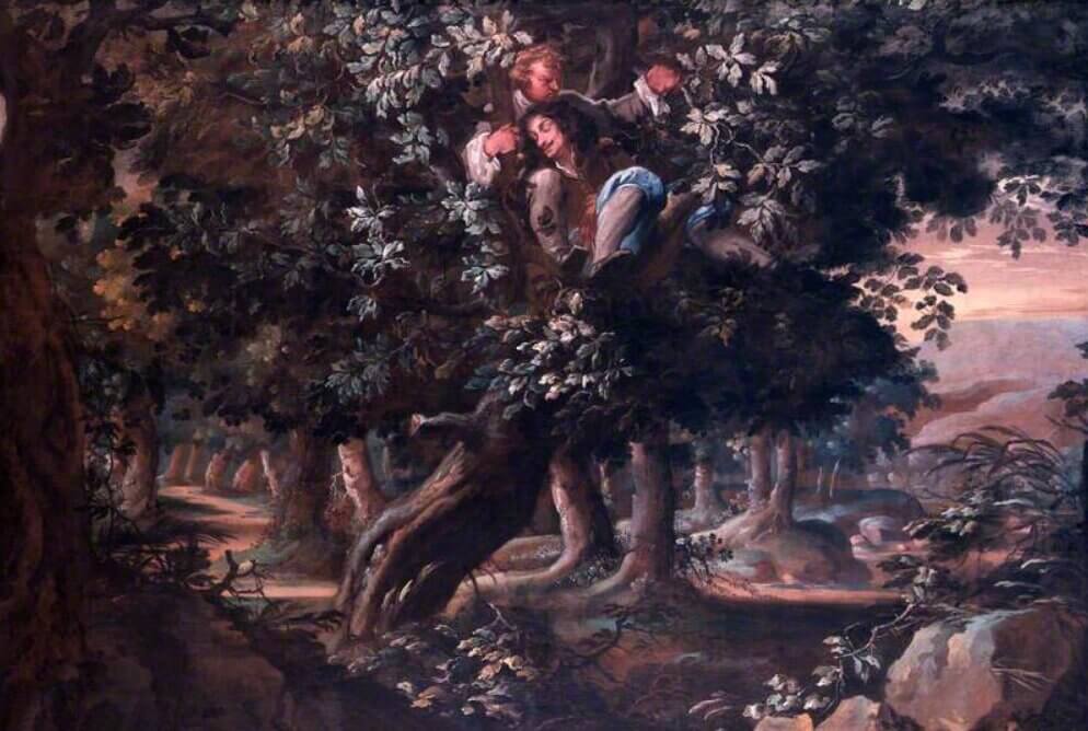 Charles và người bạn trốn trên cây sồi - Royal-Oak