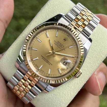 Đồng hồ Rolex Datejust 36 116233 Mặt tia vàng Đời 2005
