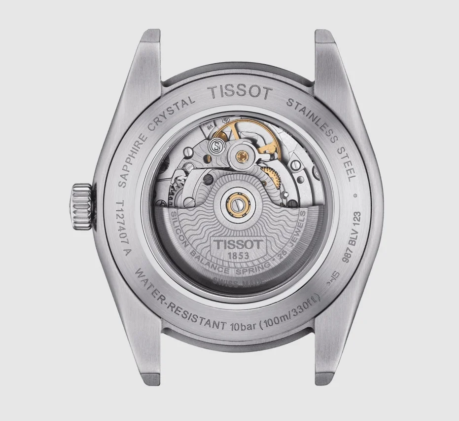 Đồng hồ Tissot Gentleman Powermatic 80 Silicium T127.407.11.041.00 - Caseback