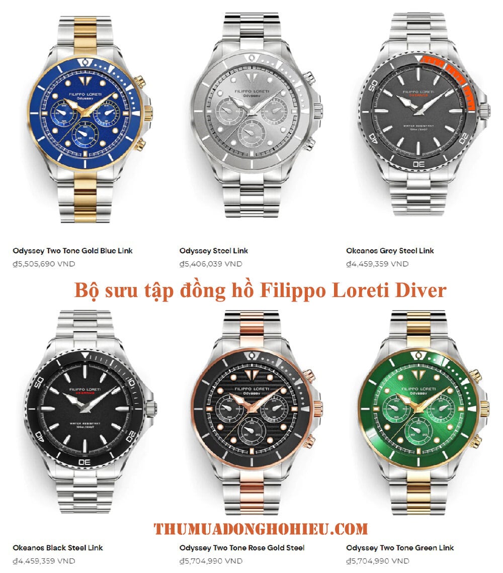 Bộ sưu tập đồng hồ Filippo Loreti Diver