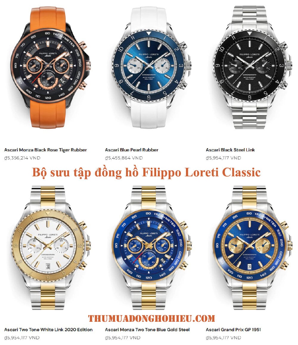 Bộ sưu tập đồng hồ Filippo Loreti Racer