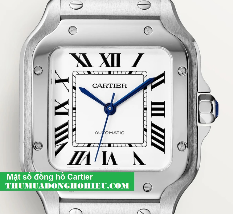 Xác thực của đồng hồ Cartier - Mặt số