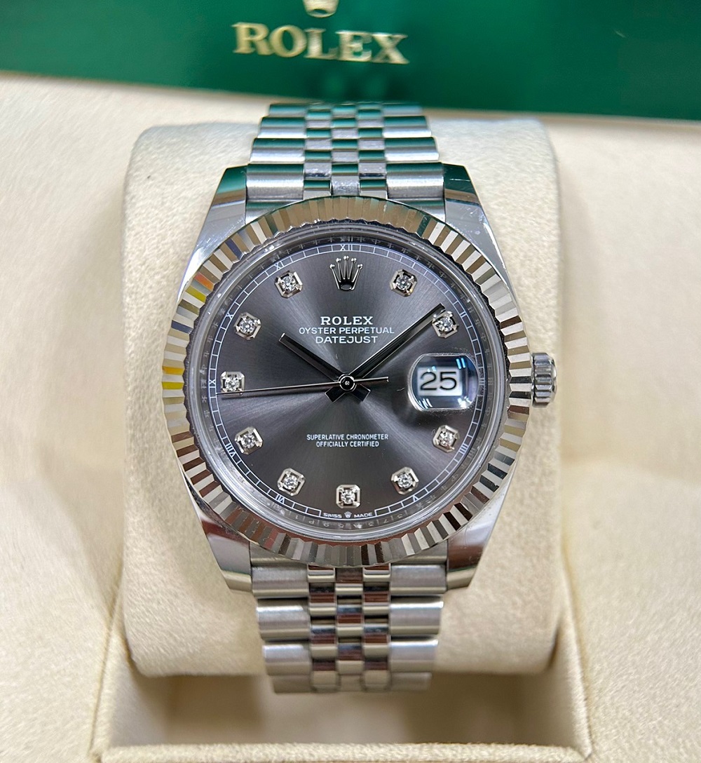 Đồng hồ Rolex Datejust 41 126334 Mặt xám Fullbox 2019
