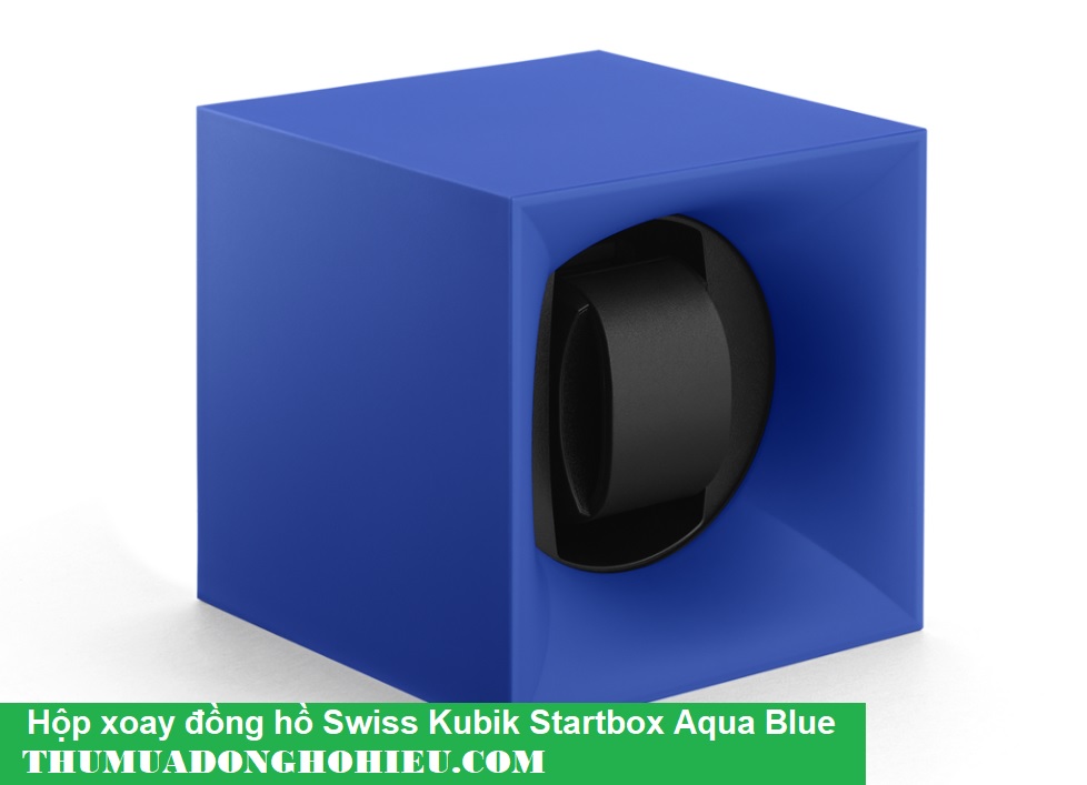 Hộp xoay đồng hồ Swiss Kubik Startbox Aqua Blue
