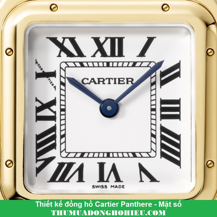 Thiết kế đồng hồ Cartier Panthere - Mặt số
