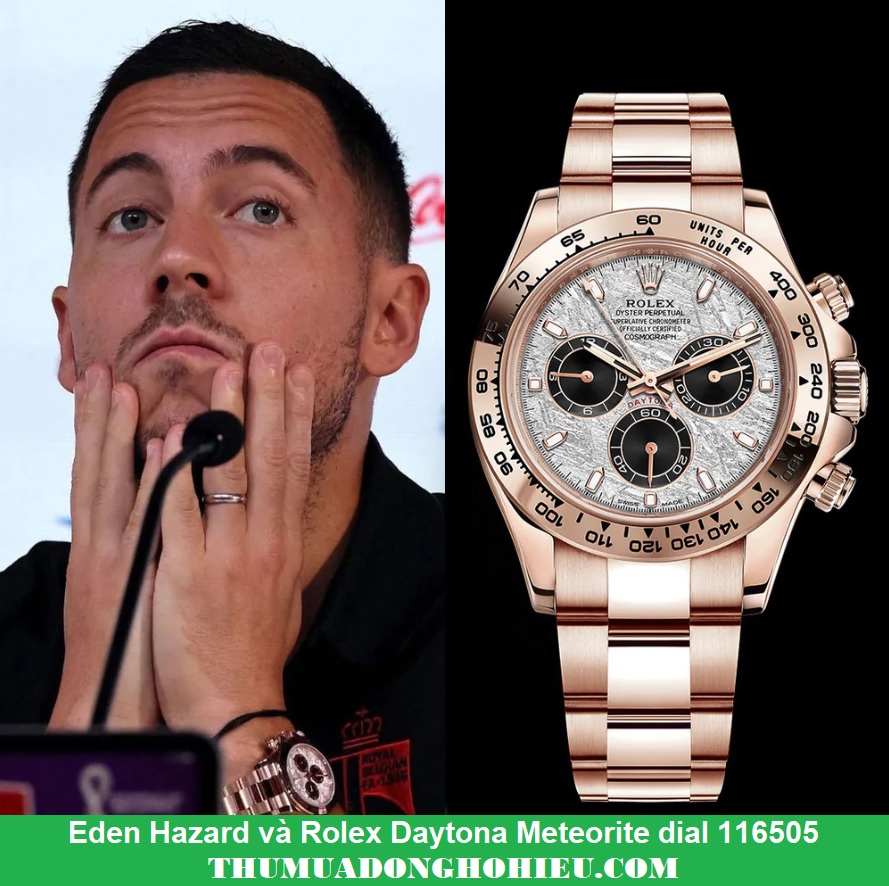 Eden Hazard: Đồng hồ Rolex Daytona 116505 Meteorite dial