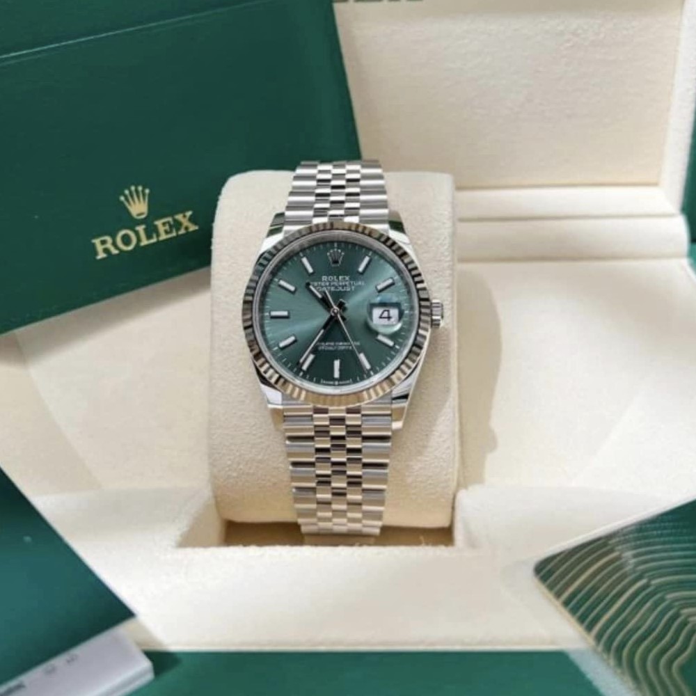 Đồng hồ Rolex Datejust 126234-0051 Mặt số Mint Green