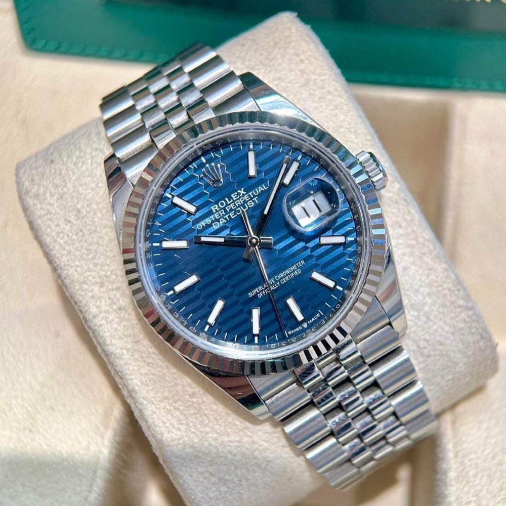 Đồng hồ Rolex Datejust 126234-0057 Mặt số Blue